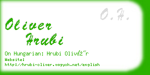 oliver hrubi business card